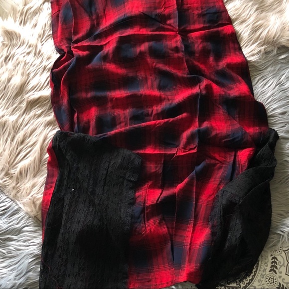 Red and Navy Plaid Dress - Picture 8 of 8
